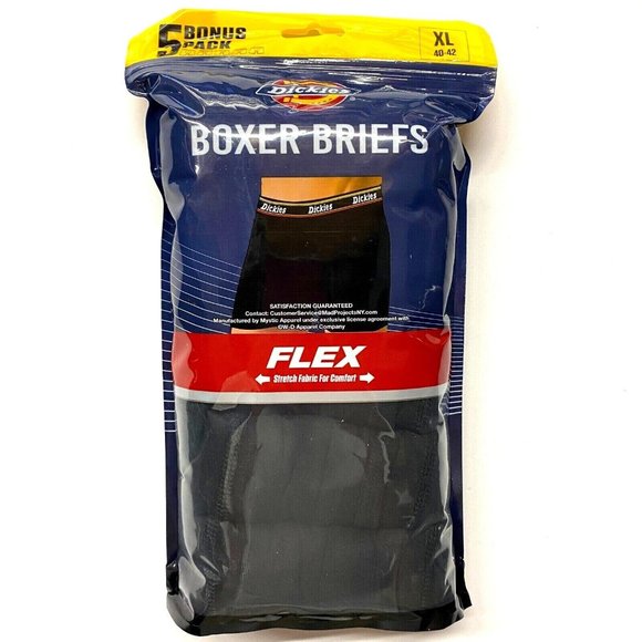 Dickies Other - Men's Dickies 5-Pack Cotton Contour Pouch Boxer Briefs - Black - XL (40-42)